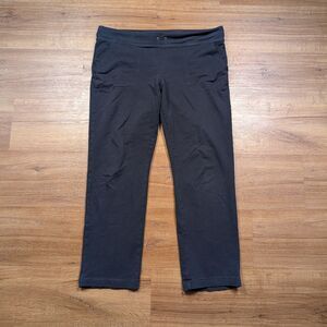 LL Bean Ultrasoft Sweats Sweatpants Womens Medium Petite Black Straight Leg